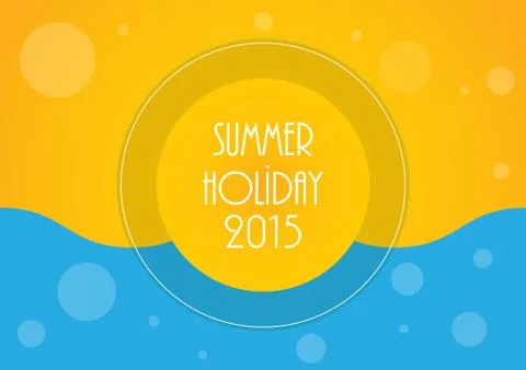 Summer holiday background, vector illustration, eps10 Illustrazione stock