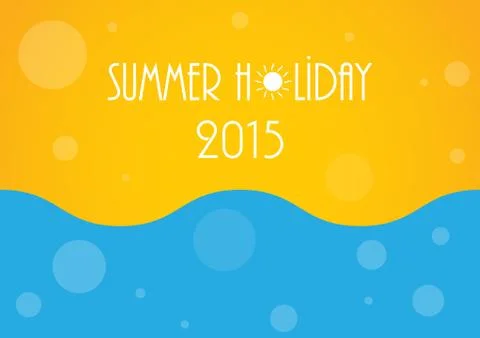 Summer holiday background, vector illustration, eps10 Stock Illustration