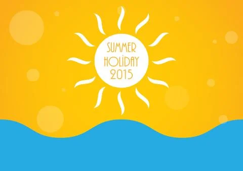 Summer holiday background, vector illustration, eps10 Stock Illustration