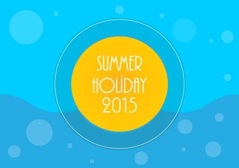 Summer holiday background, vector illustration, eps10 Stock Illustration