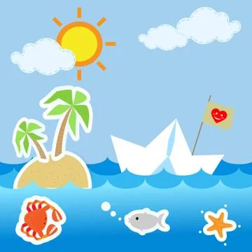 Summer Holiday Beach Stock-Illustration