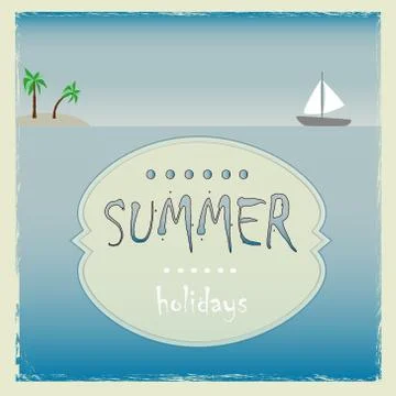 Summer holiday Stock Illustration