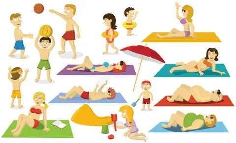 Summer holiday Stock Illustration
