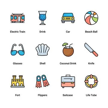 Summer holiday Illustrazione stock