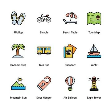 Summer holiday Illustrazione stock