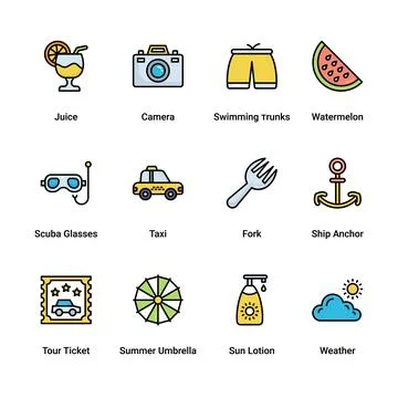 Summer holiday Illustrazione stock