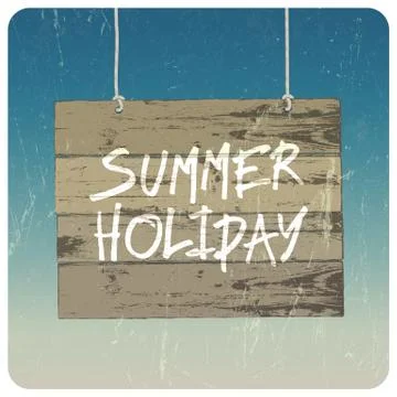 Summer holiday poster. vector Stock-Illustration