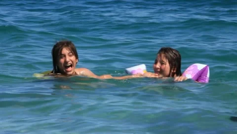 Summer holiday at the seaside Stock Footage 7757536