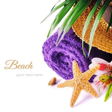 Summer holiday setting Stock Photos