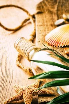 Summer holiday setting Stock Photos