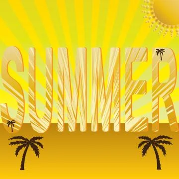 Summer holiday, vector . Stock Illustration