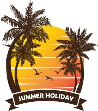 Summer holiday vector Stock Illustration