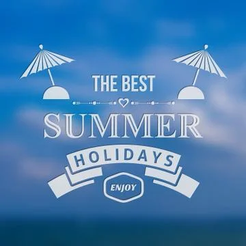 Summer holidays background イラスト素材