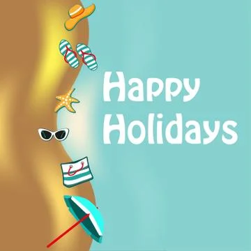 Summer holidays background Stock Illustration