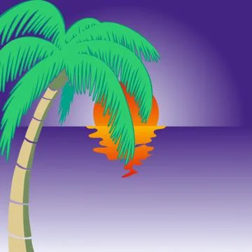 Summer holidays background イラスト素材