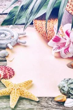 Summer holidays background Stock Photos