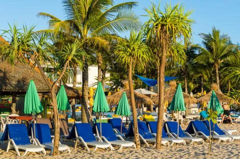 Summer holidays beach background Stock Photos