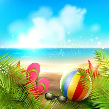 Summer holidays Stock Illustration