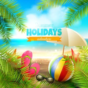 Summer holidays Stock Illustration