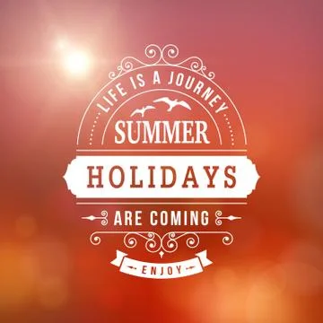 Summer holidays poster Stock-Illustration