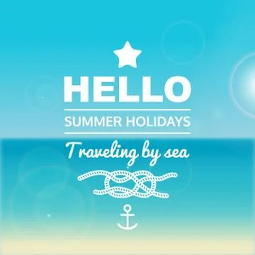 Summer holidays poster Stock Illustration