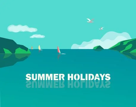 Summer holidays poster Stock Illustration