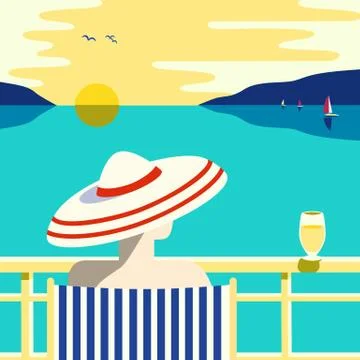 Summer holidays poster Stock Illustration