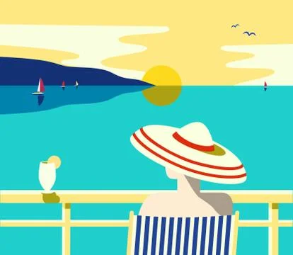 Summer holidays poster Stock Illustration