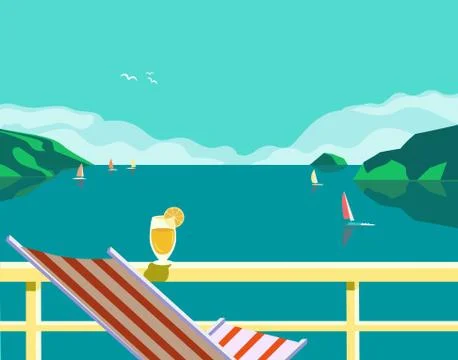 Summer holidays poster Stock Illustration