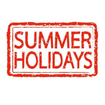 SUMMER HOLIDAYS stamp text design イラスト素材
