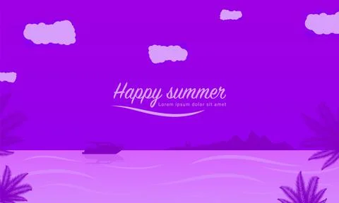 Summer holidays tropical background. Stock Illustration