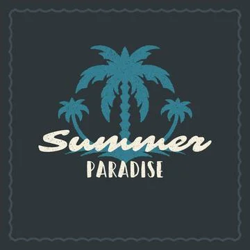 Summer holidays typography inspirational quote design for poster or apparel Stock-Illustration