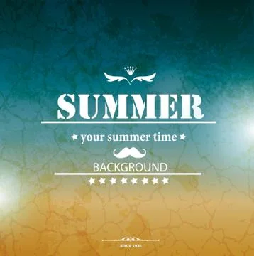 Summer holidays vector background. Stock Illustration