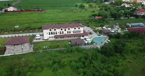 Summer hotel 360 view 스톡 동영상 156833948