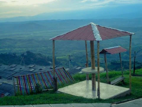 Summer house located in a viewpoint Stock Photos