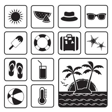 Summer icon Stock Illustration