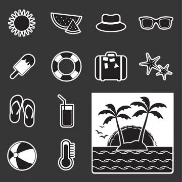 Summer icon Stock Illustration