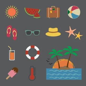 Summer icon Stock Illustration