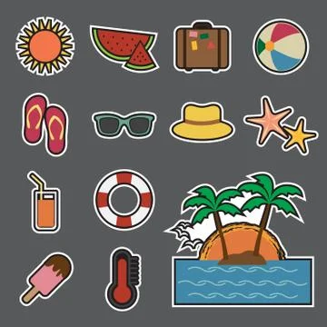 Summer icon Stock Illustration