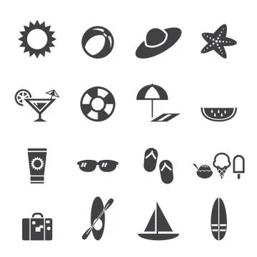 Summer icon Stock Illustration