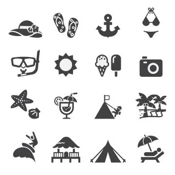 Summer icon Stock Illustration