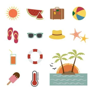Summer icon Stock Illustration