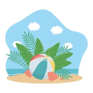 Summer icon set design vector illustration Illustrazione stock