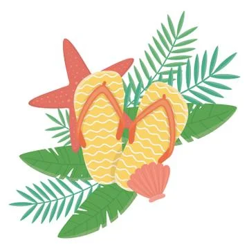 Summer icon set design, vector illustration Illustrazione stock