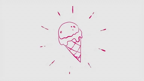 Summer Icons Animation Pack with Alpha Channel for UI and Motion Design  Set Stock Footage 333029648