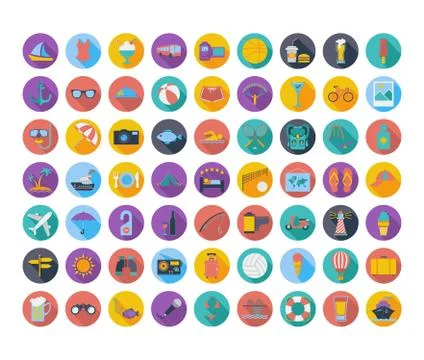 Summer Icons イラスト素材