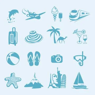 Summer Icons Stock Illustration