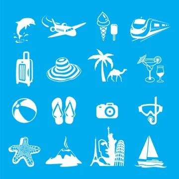 Summer Icons Stock Illustration