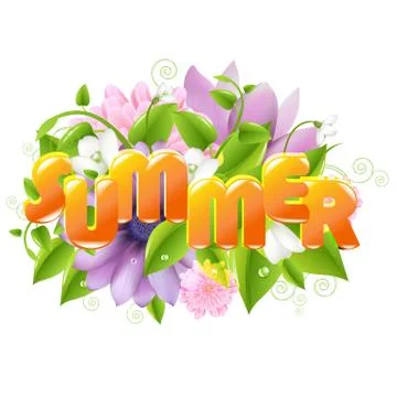 Summer illustration Illustrazione stock