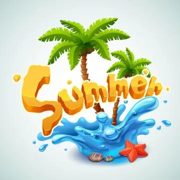 Summer illustration Stock Illustration